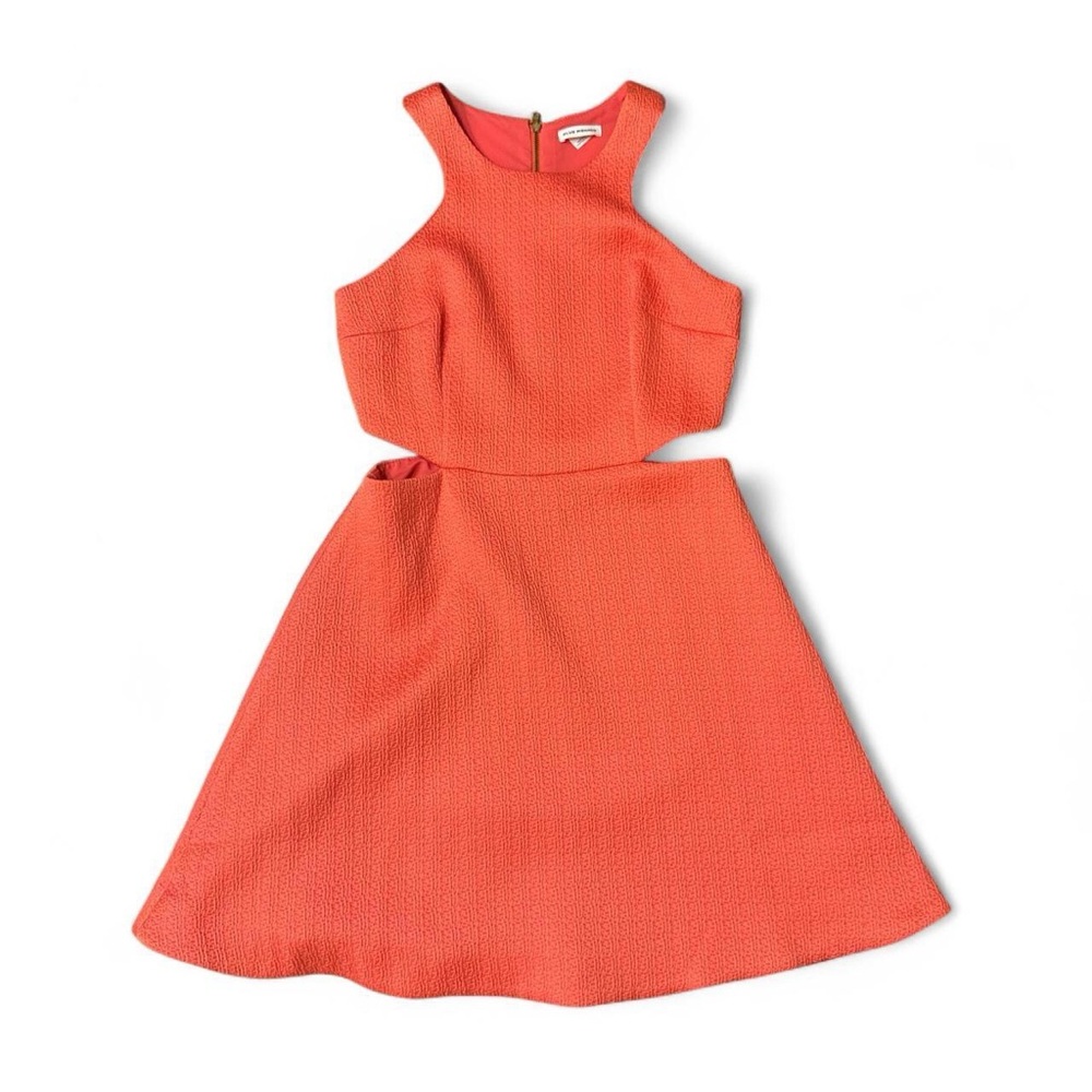 Club Monaco Coral Women’s High Neck  Dress and Side Cutouts